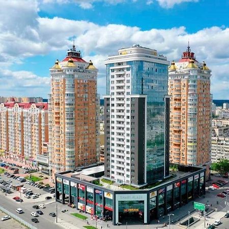 Vip Apartment 120M2 With Panoramic Windows, 22 Floor. Obolon Kiew Exterior foto