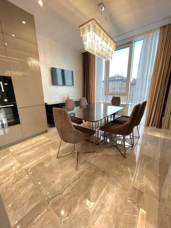 Vip Apartment 120M2 With Panoramic Windows, 22 Floor. Obolon Kiew Exterior foto